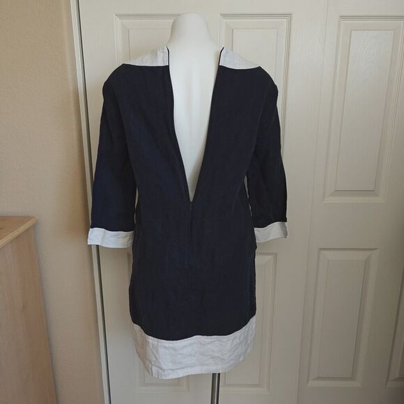 Michael Kors 3/4 sleeve linen shift dress sz M - Picture 6 of 10